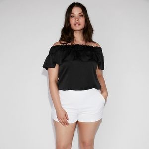 NWT Express Mid Rise Cotton-Blend Shorts